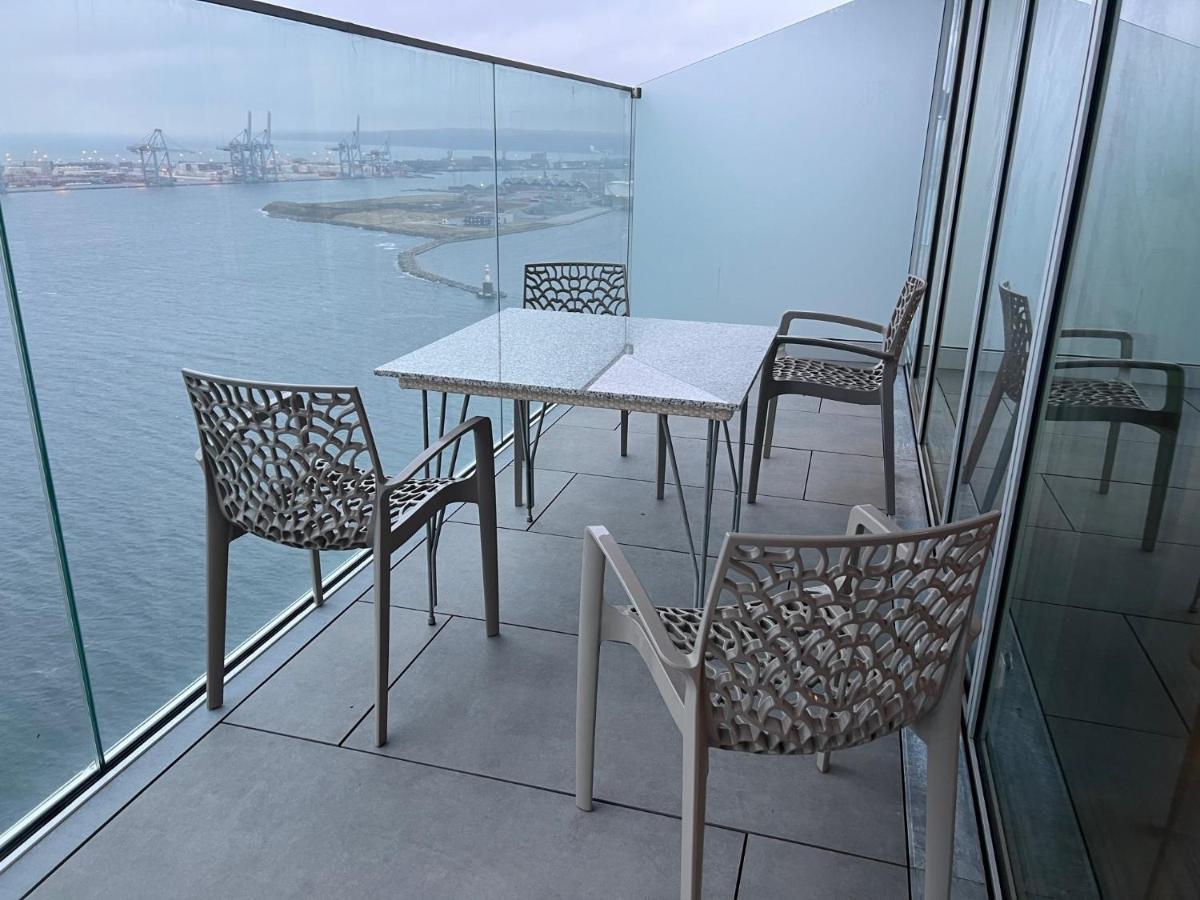 26-Etage Lejlighed Med Utrolig Havudsigt 오르후스 외부 사진