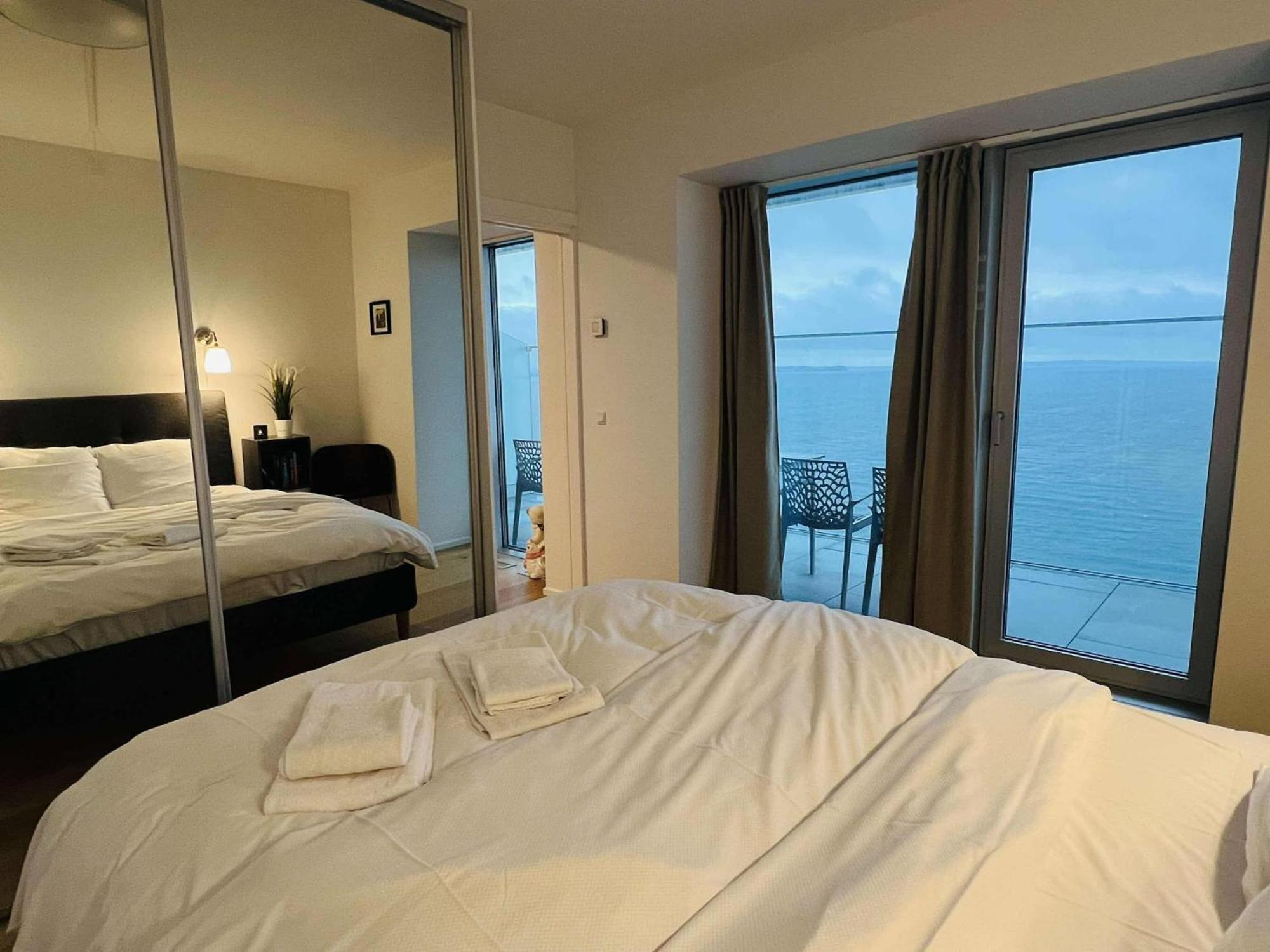 26-Etage Lejlighed Med Utrolig Havudsigt 오르후스 외부 사진