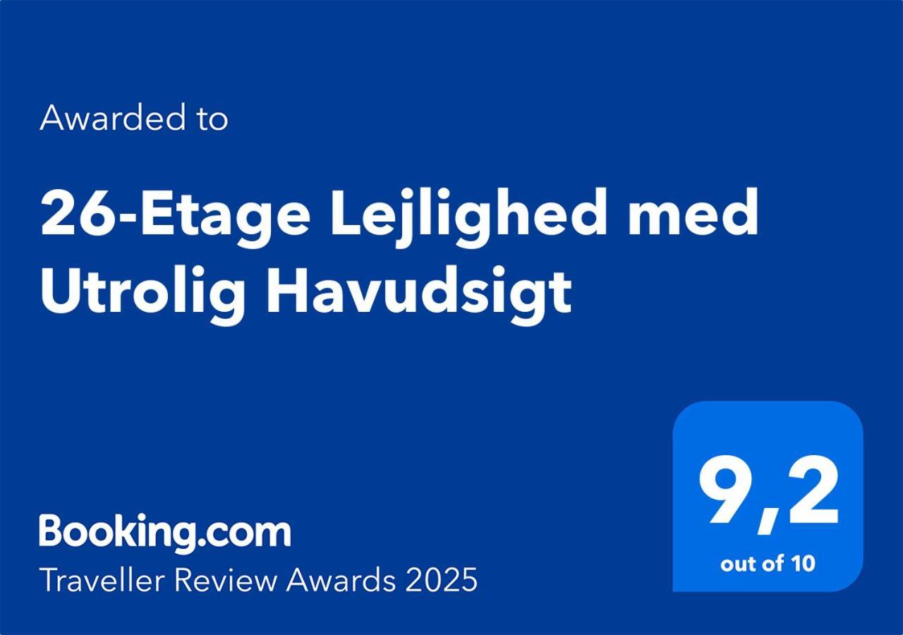 26-Etage Lejlighed Med Utrolig Havudsigt 오르후스 외부 사진